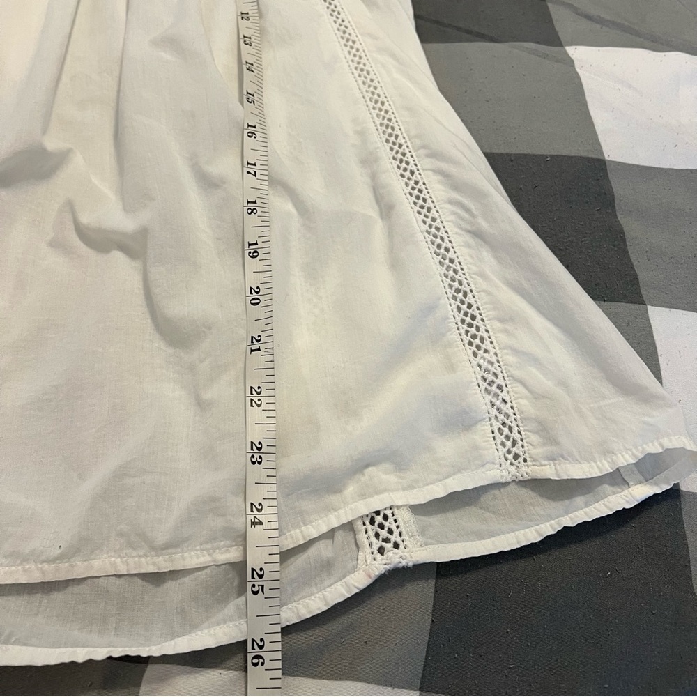 Madewell Kaisley Top Voile White Pin Tuck Ruffle Blouse small - Picture 12 of 13